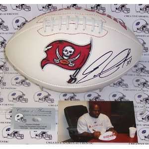 Earnest Graham   Autographed Tampa Bay Bucs Full Size 