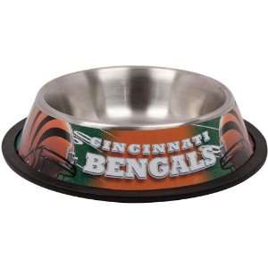  NFL Cincinnati Bengals Stainless Steel Pet Bowl Pet 