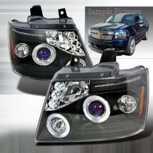  2007   2009 Chevy Avalanche Projector Headlights   Black 