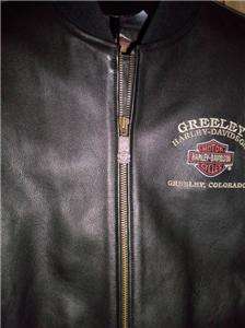   Leather Varsity Jacket Bomber Greeley, Colorado Dealer XL NWOT  