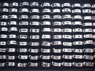  my dear valued customer 100 pcs carved designs stainless steel ring 