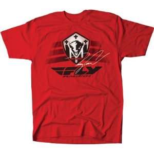  Fly Racing Trey Canard T Shirt Red XX large: Sports 
