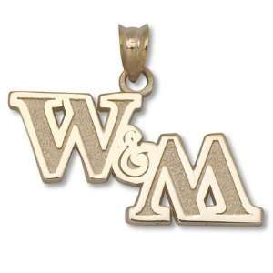 William & Mary Tribe 1/2 W&M Pendant   Gold Plated Jewelry  