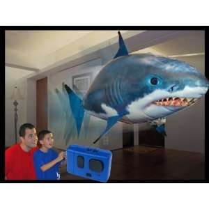    Air Swimmer Remote Control Inflatable Flying Shark: Toys & Games