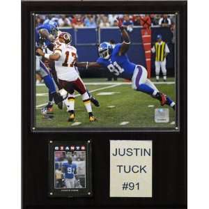  NFL Justin Tuck New York Giants Player Plaque Sports 