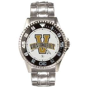 Vanderbilt Commodores Mens Competitor Watch w/Stainless Steel Band 