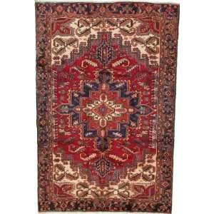   Red Persian Hand Knotted Wool Heriz Rug Furniture & Decor