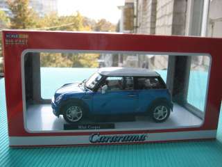Mini Cooper blue Cararama Diecast Car Model 1/24 1:24  