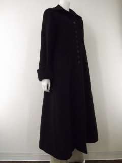   Alpaca coat Harve Benard Holtzman black M 8 vintage classic  