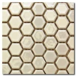  Glossy White Hexagon Mosaic 1: Home Improvement