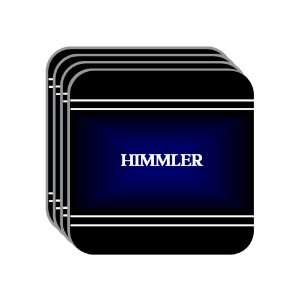 Personal Name Gift   HIMMLER Set of 4 Mini Mousepad Coasters (black 