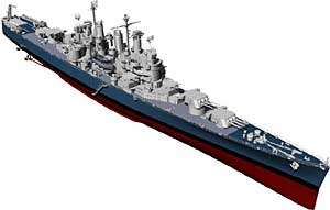 350 Yankee Modelworks USS Cleveland CL 55 Light Cruiser  