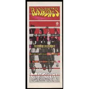  1992 The Ramones Mondo Bizarro Album Promo Print Ad (Music 