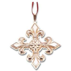   Cross 24 kt. Gold Vermeil Sterling Silver Ornament: Home & Kitchen