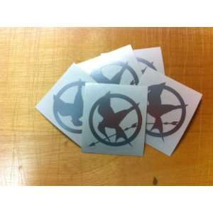  Hunger Games Mocking Jay Sticker Decal Metallic SILVER 