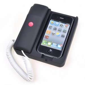 Black Telephone Stand Handset Noise Reduction Feature For 