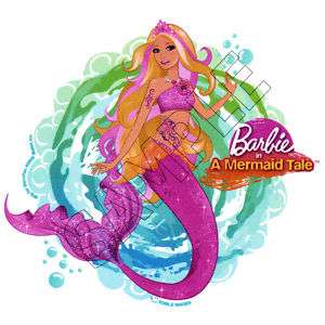 Barbie Mermaid Tale Edible Cake Topper Decoration Image  