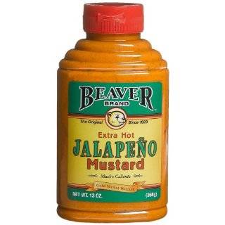 Beaver Brand Sweet Honey Mustard, 13 Ounce Squeezable Bottles (Pack of 