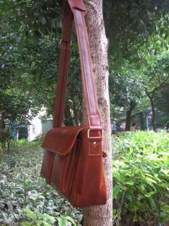 Menks Leather Messenger Shoulder Bags Briefcase New  