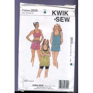 Kwik Sew Misses Tops and Shorts Sewing Pattern #2609 