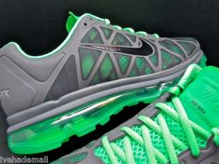 Nike Air Max + 2011 Sz 10 Green Hyperfuse 429889 003    