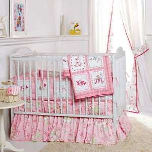  Pink Pagoda 3 Piece Nursery Baby Bedding Set Baby