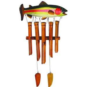  Asli Arts Model CTR435 Trout Bamboo Chime Patio, Lawn 