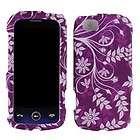 Purple Leaf Faceplate Hard Shell Cover Phone Case for LG Cookie Plus 