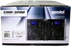 GEMINI CDM 3200 DUAL DJ CD PLAYER & MIXER CONSOLE NEW  