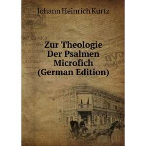  Zur Theologie Der Psalmen Microfich (German Edition 