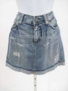 MAVI Denim Janick Distressed Short Skirt Sz S  