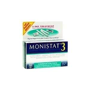  Monistat 3 Combination Pack Disposable Applicator Kit 