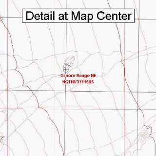  USGS Topographic Quadrangle Map   Groom Range NE, Nevada 