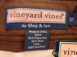 Vineyard Vines Side Grommet Skirt Herringbone 12 $135  