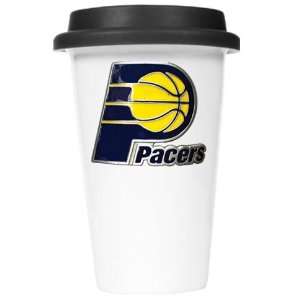  Indiana Pacers Ceramic Travel Cup (Black Lid)