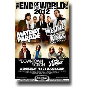  Mayday Parade Poster   Concert Flyer   We the Kings   PDX 