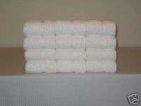 Lot of 12 Wash Cloths in White Made in the USA  
