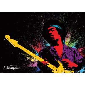  Jimi Hendrix Color Splash Giant Subway Poster SUB834