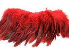 50 RED BRONZE ROOSTER CAPE SCHLAPPEN CRAFT FEATHER 6 8