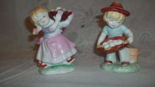 Vintage Figurines Boy and Girl Ceramic Jack and Jill  