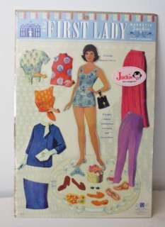MAGNETIC FIRST LADY JACKIE KENNEDY DRESS UP PAPER DOLLS  