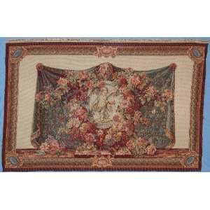   ITALIAN TAPESTRY FLOWER BOUQUET ITALIAN DESIGN 42X26 INCHES Home