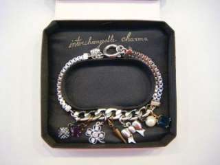 NEW Juicy Couture Gold or Silver Bracelets With multi Bling Charms in 