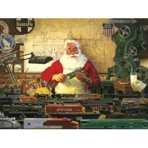  Santa and his Trains   500 Piece Puzzle Toys & Games
