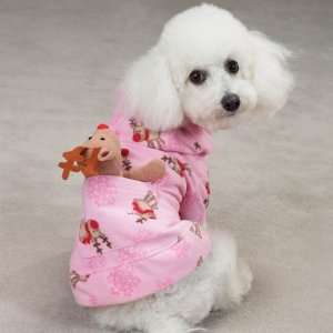  Casual Canine Holiday Pink Fleece Lounger Kitchen 