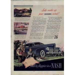  Lady   make up your Husbands mind! .. 1949 Nash Ad 