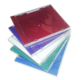 50 STANDARD Assorted Color CD Jewel Case  