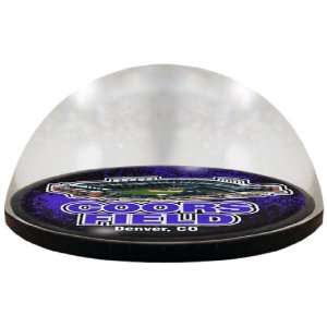 MLB Colorado Rockies Round Crystal Magnetized Paperweight  