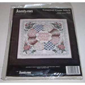   Sweet Home Janlynn Counted Cross Stitch Kit: Arts, Crafts & Sewing