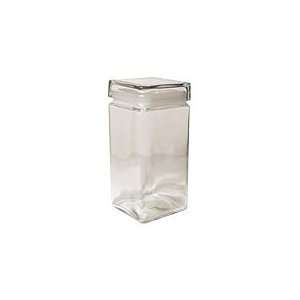  Square Clear Wide Mouth Jar with Lid   4 ct, 1 gal 